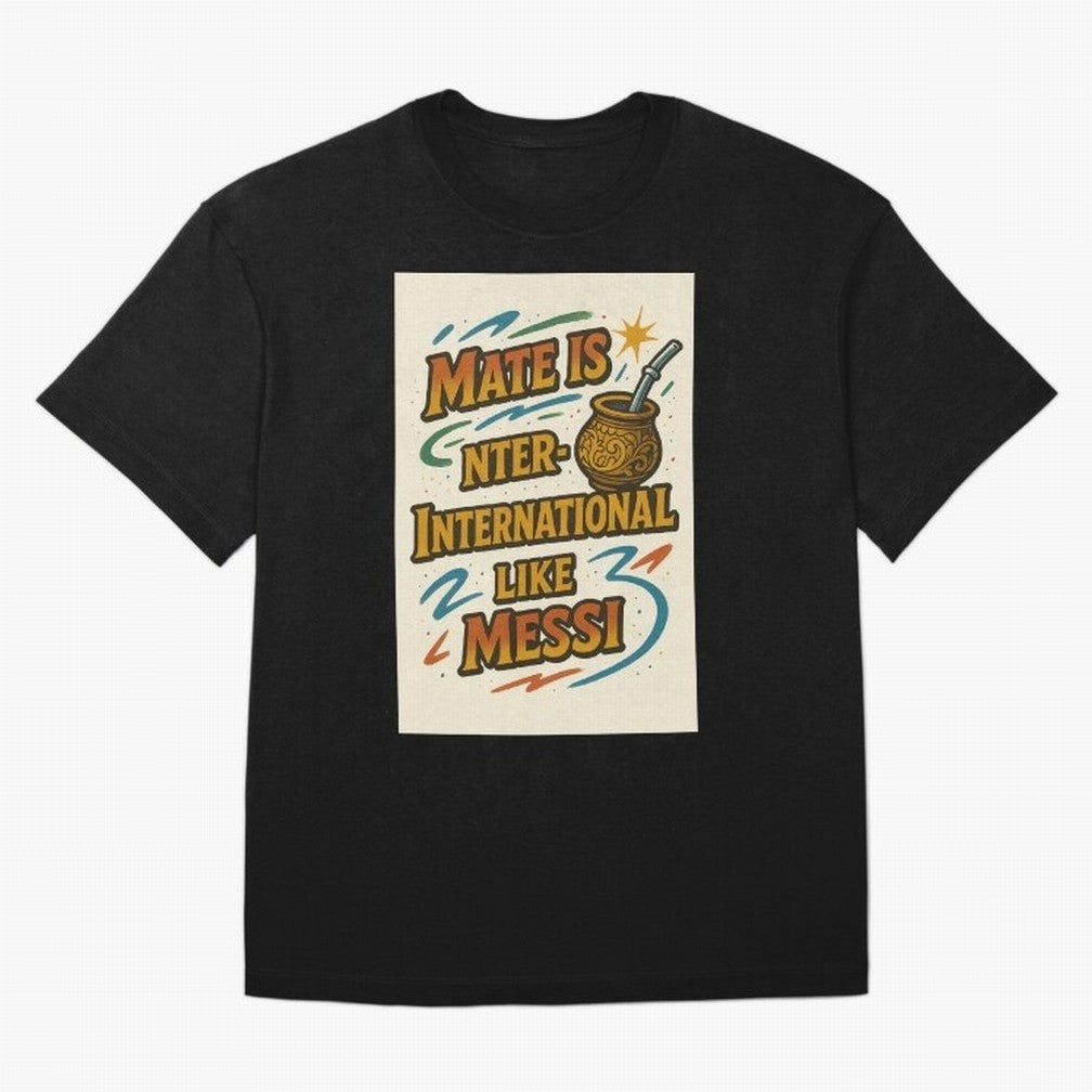 Mate is International Like Messi ¨C Argentinian Design with Pride Classic T-Shirt Keep the Legacy of FIFA World Cup 2026 Group Stage Connected to CR7, England Energy, Goal Celebration Energy, Supporter Heritage, Football Icons and Worldwide