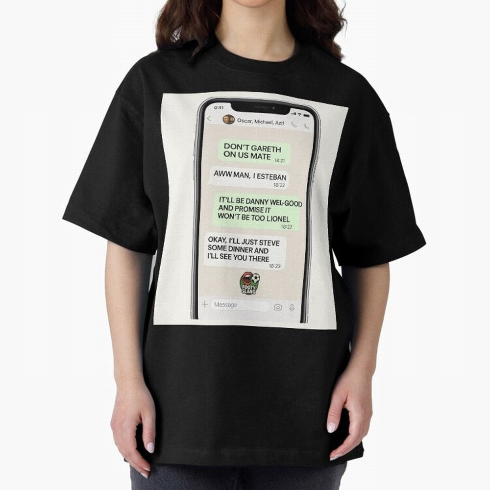 Football Slang WhatsApp Banter ¨C Classic Footy Chat Art Classic T-Shirt Bring Global Tournament Vibes to FIFA World Cup 2026 Spirit, Centered on Germany, Haaland, Vintage Soccer Flavor, Modern Football Stars, National Flags and Final Night