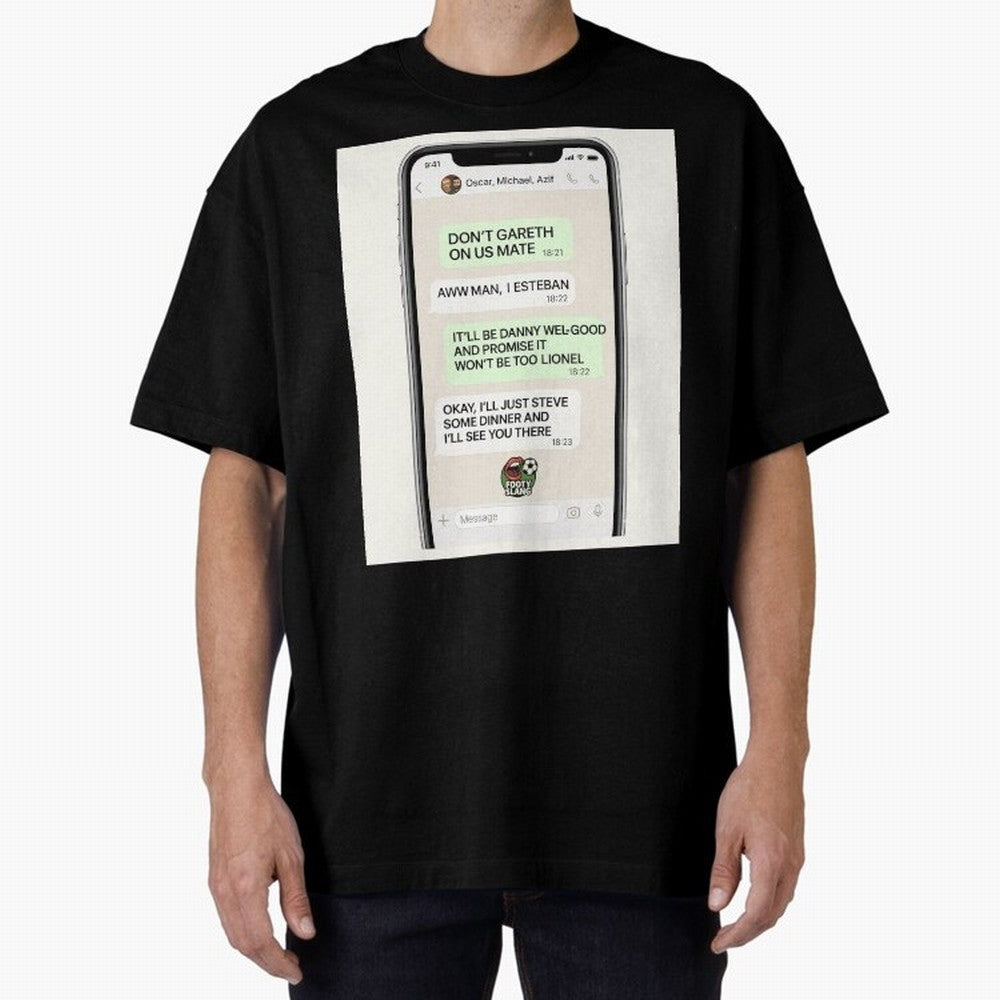 Football Slang WhatsApp Banter ¨C Classic Footy Chat Art Classic T-Shirt Bring Global Tournament Vibes to FIFA World Cup 2026 Spirit, Centered on Germany, Haaland, Vintage Soccer Flavor, Modern Football Stars, National Flags and Final Night