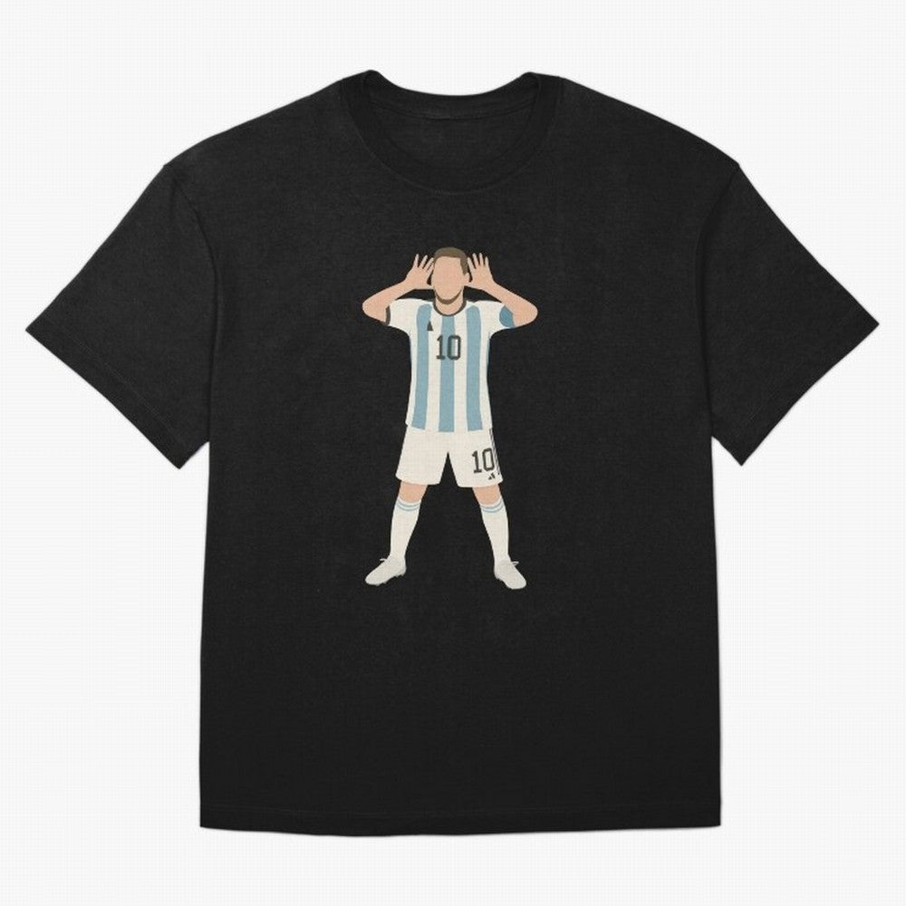 Leo Messi World Cup Celebration Classic T-Shirt Bring a Vintage Feel to Global Football Passion for FIFA World Cup 2026, Highlighting Haaland, Spain, Game Day Rituals, Football Legends, Country Pride and the Road to the Final; Created for Match Day