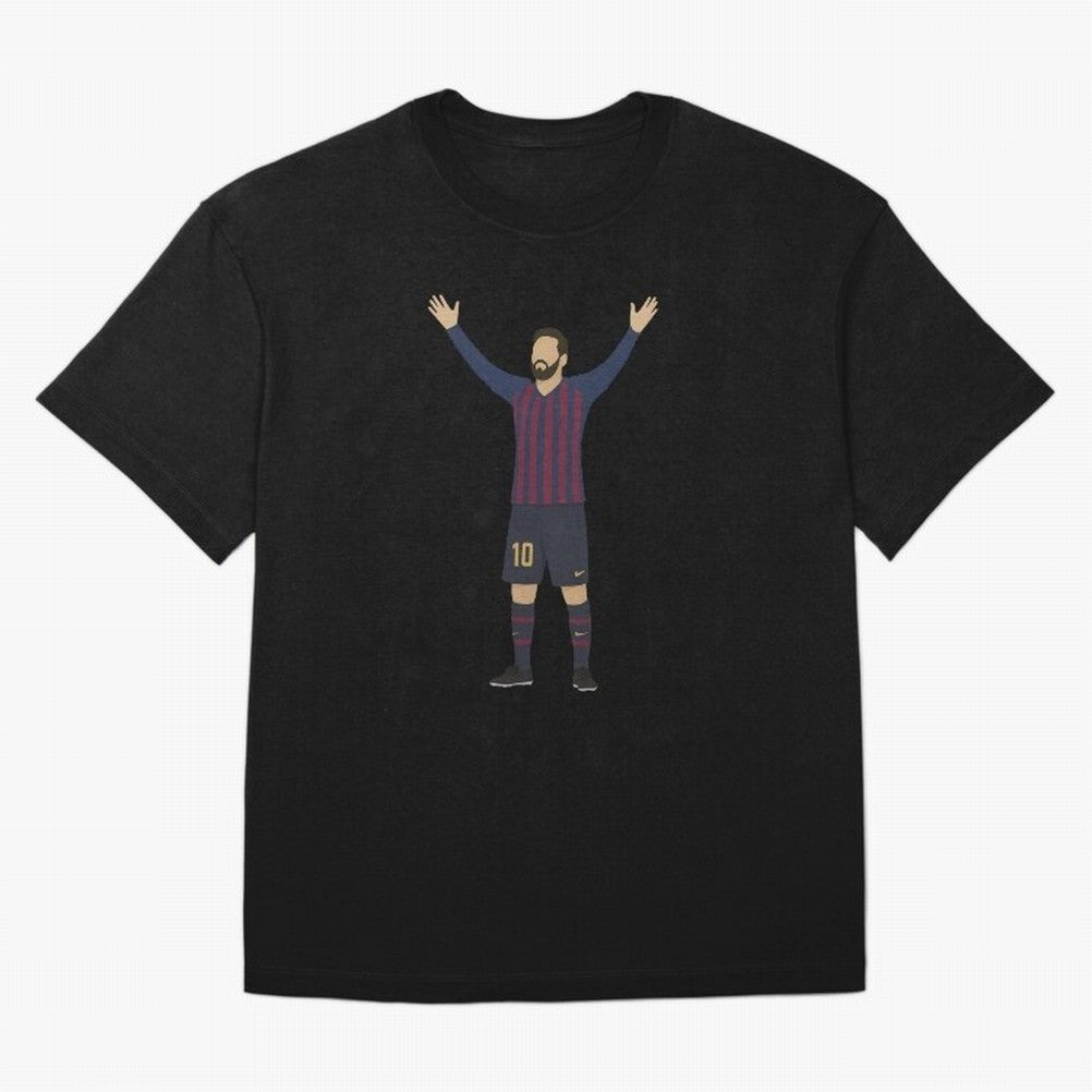 Leo Messi Celebration Sticker Oversized T-Shirt Keep Football History Alive during Global Football Passion for FIFA World Cup 2026 Group Stage, Capturing Cristiano Ronaldo, France, Match Day Excitement, Supporter Culture, Golden Goals and Global
