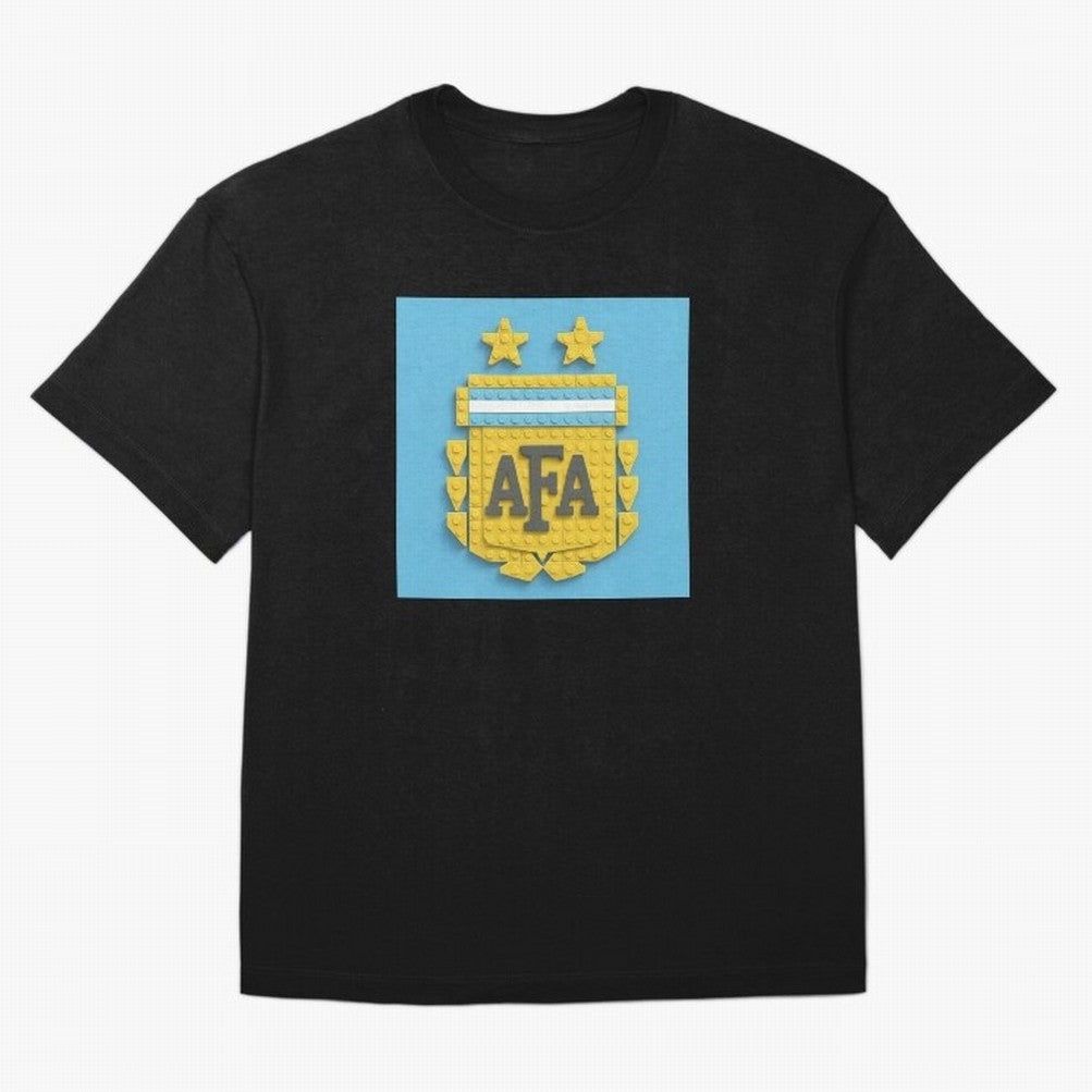 Argentina Blocks Oversized T-Shirt Honor Football Greatness during Global Football Passion for FIFA World Cup 2026 USA Canada Mexico, Inspired by CR7, England, Supporter Pride, Iconic Celebrations, Legendary Names and Global Match Day Energy; Ideal