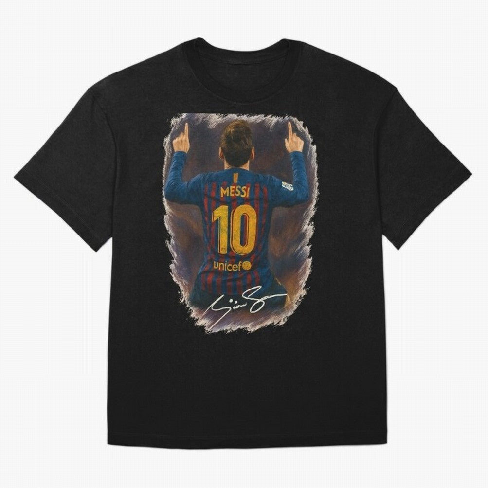 Lionel Messi Barcelona Tribute ¨C Iconic Number 10 Celebration Art Print Classic T-Shirt Embrace FIFA World Cup 2026 Highlighting CR7, Brazil, Portugal and Argentina Energy, Worldwide Fan Energy, Dramatic Goals, Stadium Lights and Championship