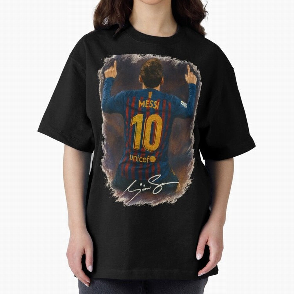 Lionel Messi Barcelona Tribute ¨C Iconic Number 10 Celebration Art Print Classic T-Shirt Embrace FIFA World Cup 2026 Highlighting CR7, Brazil, Portugal and Argentina Energy, Worldwide Fan Energy, Dramatic Goals, Stadium Lights and Championship