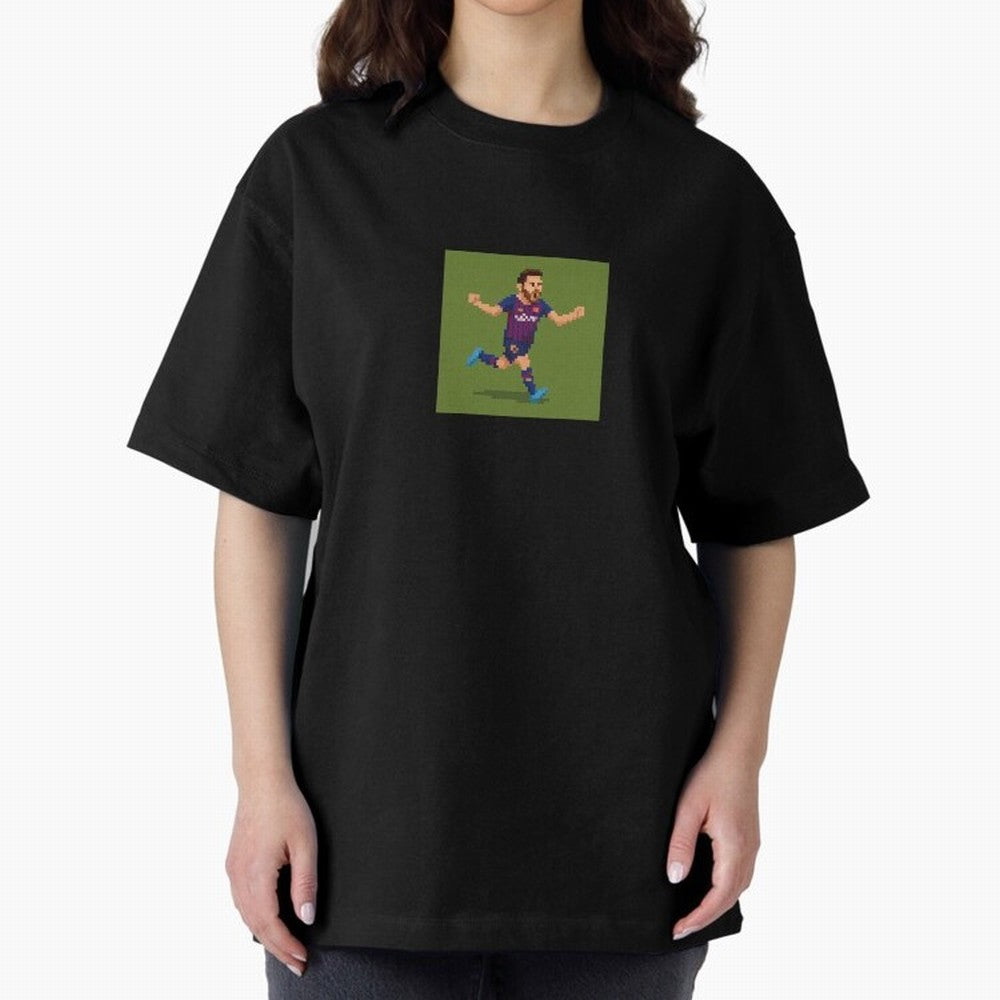 Lionel Messi Barcelona Pixel Art Tribute Classic T-Shirt Honor the Football Icons of FIFA World Cup 2026 for Fans of Neymar, Haaland and Cristiano Ronaldo and Brazil, Portugal and Argentina, Bringing Goal Celebration Energy, Supporter Heritage,
