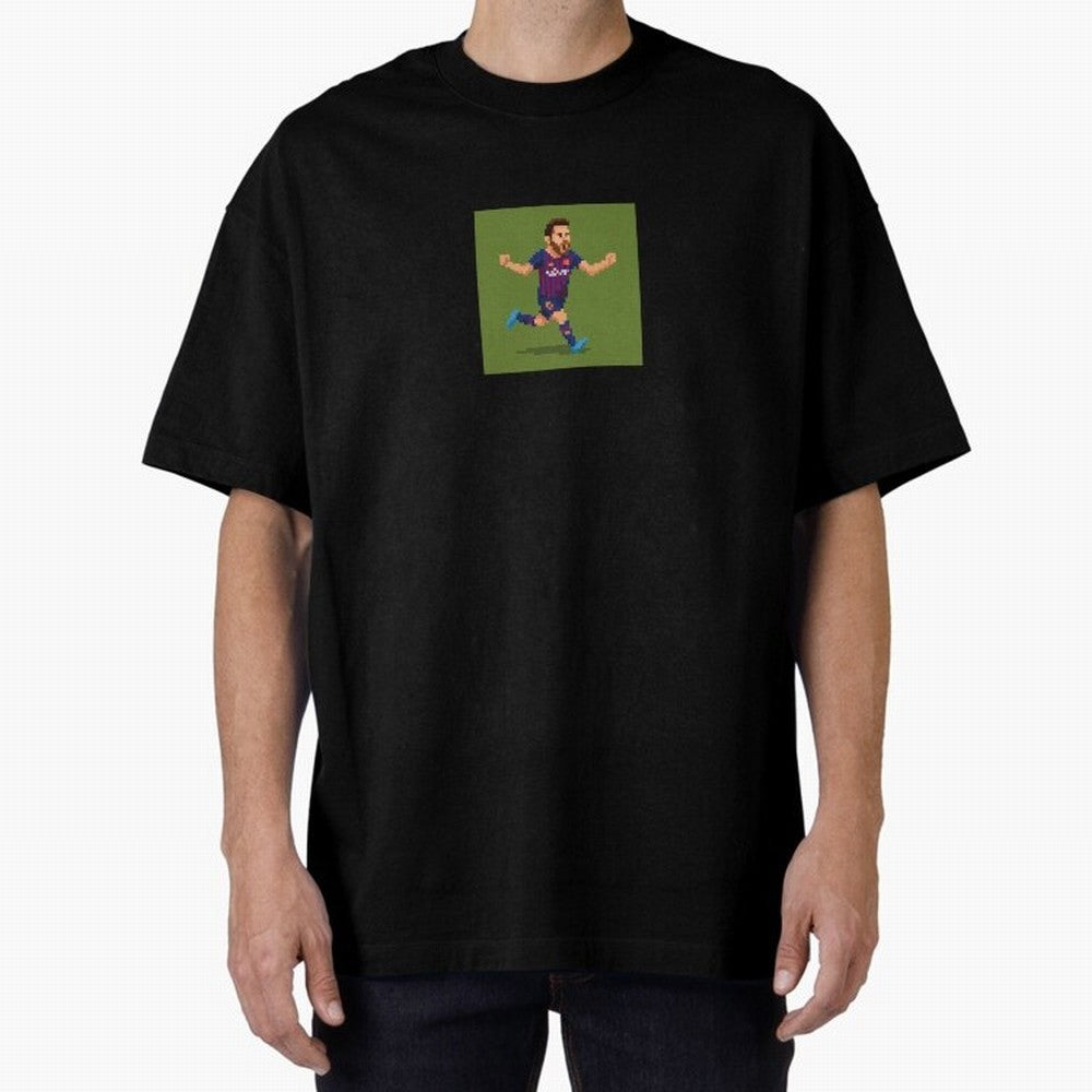 Lionel Messi Barcelona Pixel Art Tribute Classic T-Shirt Honor the Football Icons of FIFA World Cup 2026 for Fans of Neymar, Haaland and Cristiano Ronaldo and Brazil, Portugal and Argentina, Bringing Goal Celebration Energy, Supporter Heritage,