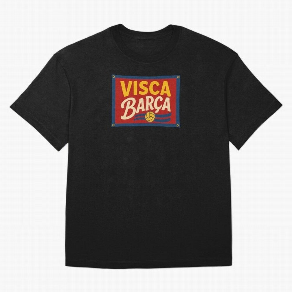 FC Barcelona Visca Barca Oversized T-Shirt Bring Trophy Dreams to FIFA World Cup 2026 Spirit, Highlighting Germany, Messi, Goal Celebration Energy, Supporter Heritage, Football Icons and Worldwide Tournament Joy; Made for Die Hard Supporters,