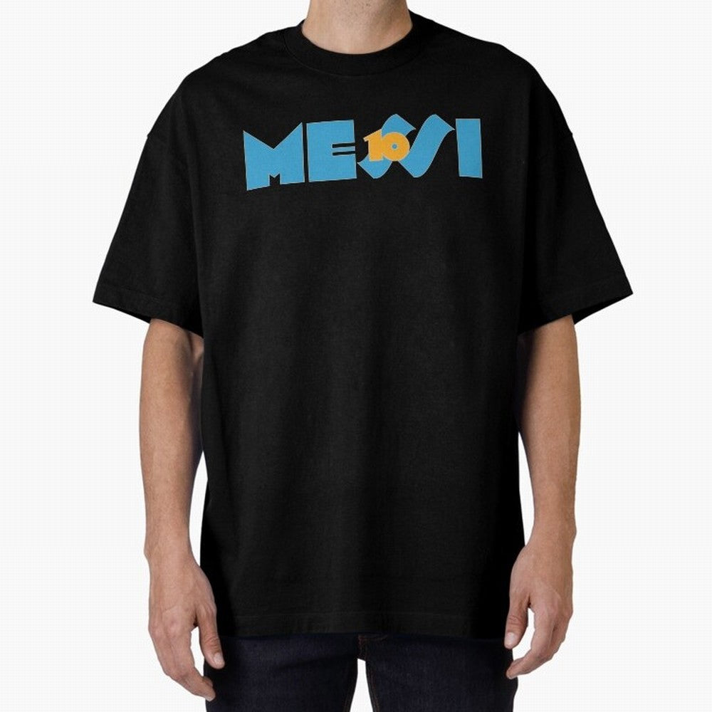 Messi 10 Oversized T-Shirt Turn Football Passion into FIFA World Cup 2026 Spirit, Inspired by Netherlands, Messi, CR7 and Mbappe, Match Day Excitement, Supporter Culture, Golden Goals and Global Football Passion; Ideal for Football Dads, Football