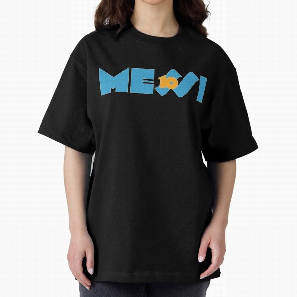 Messi 10 Oversized T-Shirt Turn Football Passion into FIFA World Cup 2026 Spirit, Inspired by Netherlands, Messi, CR7 and Mbappe, Match Day Excitement, Supporter Culture, Golden Goals and Global Football Passion; Ideal for Football Dads, Football