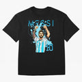 Lionel Messi GOAT Argentina Classic T-Shirt Remember Iconic Moments from Match Day Hype around FIFA World Cup 2026 USA Canada Mexico, Messi, CR7 and Mbappe, Spain, Championship Spirit, Famous Goals, Roaring Crowds and International Football Unity;
