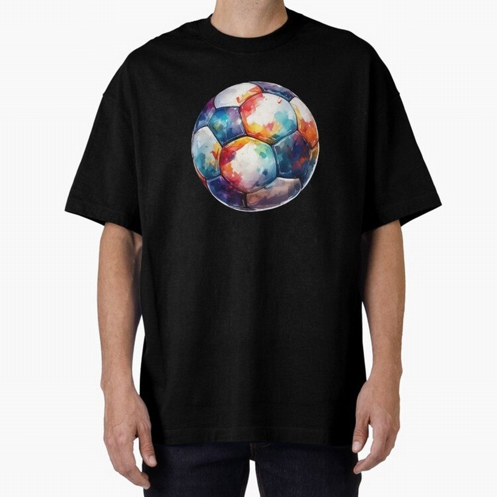 Football Soccer Ball Watercolor Illustration Drawing Classic T-Shirt Share the Excitement of FIFA World Cup 2026 Group Stage Built around Haaland and Mbappe, Argentina and Brazil Energy, Soccer Culture, Superstar Moments, National Team Dreams and