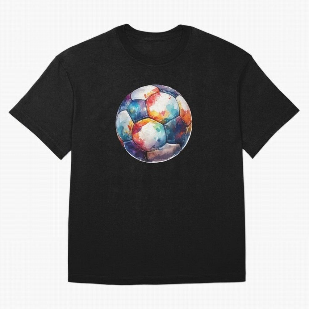 Football Soccer Ball Watercolor Illustration Drawing Classic T-Shirt Share the Excitement of FIFA World Cup 2026 Group Stage Built around Haaland and Mbappe, Argentina and Brazil Energy, Soccer Culture, Superstar Moments, National Team Dreams and