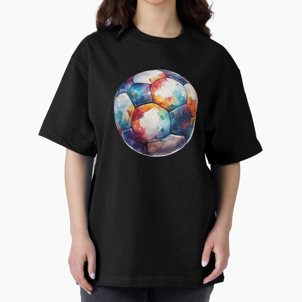 Football Soccer Ball Watercolor Illustration Drawing Classic T-Shirt Share the Excitement of FIFA World Cup 2026 Group Stage Built around Haaland and Mbappe, Argentina and Brazil Energy, Soccer Culture, Superstar Moments, National Team Dreams and