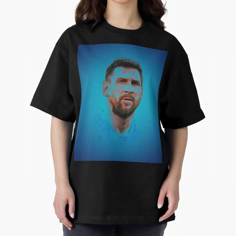 Messi: The Undisputed GOAT Oversized T-Shirt Keep the Legacy of the FIFA World Cup 2026 Group Stage Journey through Mbappe and Neymar Highlights, Brazil, Portugal and Argentina Pride, Global Supporter Spirit, Legendary Goals, National Colors and