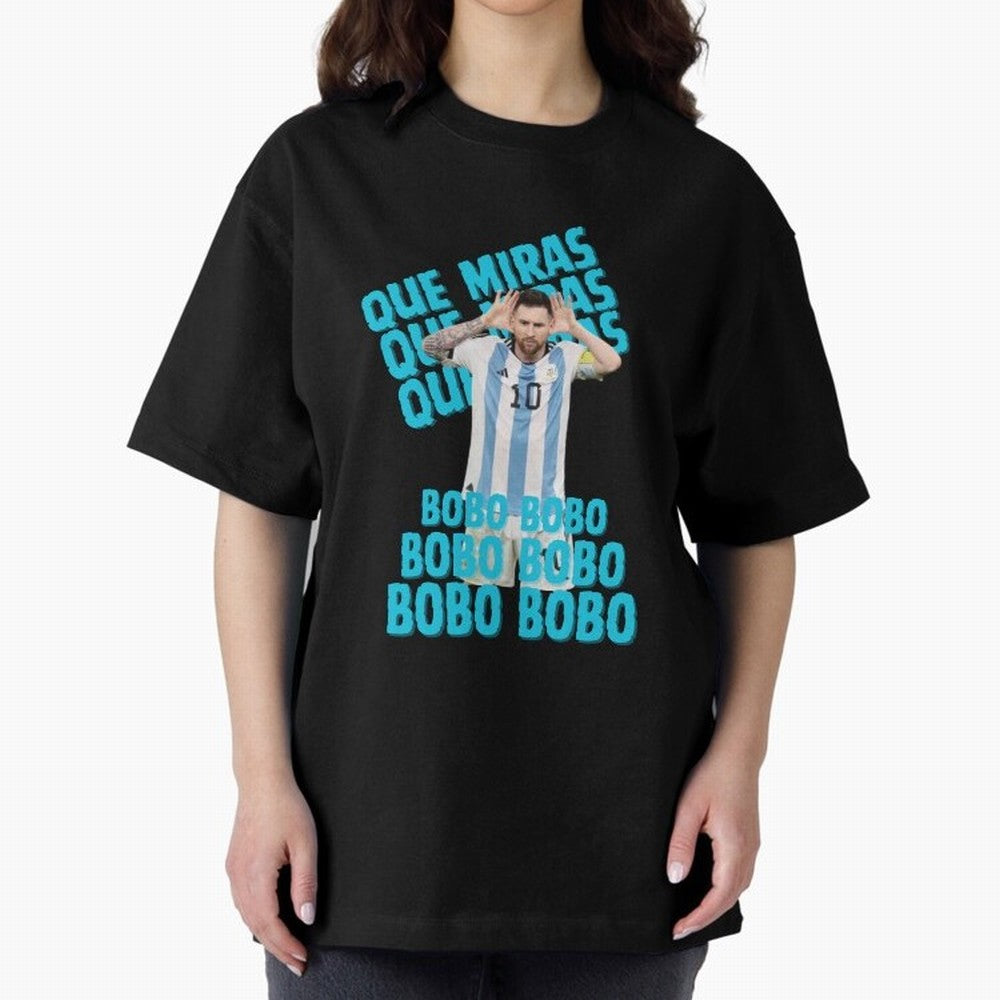 LEONEL MESSI Oversized T-Shirt Represent the Passion of Global Football Passion for FIFA World Cup 2026 Group Stage, Driven by Neymar, Haaland and Cristiano Ronaldo, France and Portugal, Fan Favorite Moments, National Team Passion, Big Match Drama