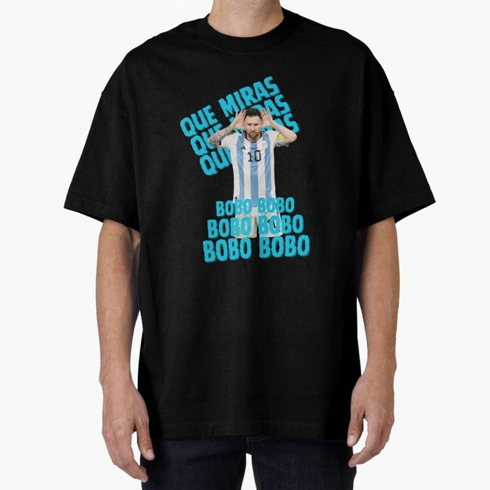 LEONEL MESSI Oversized T-Shirt Represent the Passion of Global Football Passion for FIFA World Cup 2026 Group Stage, Driven by Neymar, Haaland and Cristiano Ronaldo, France and Portugal, Fan Favorite Moments, National Team Passion, Big Match Drama