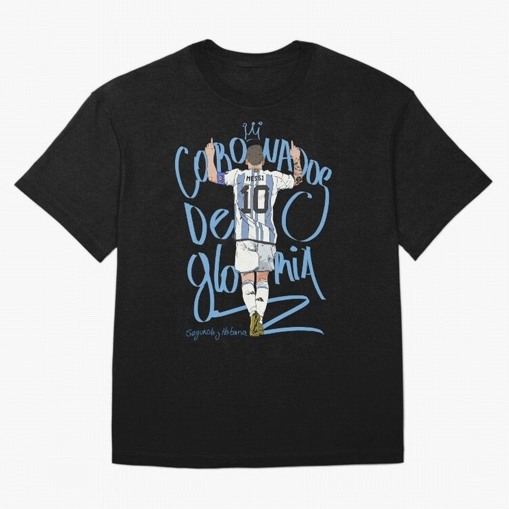 Messi, crowned with glory Active T-Shirt Bring International Match Energy to FIFA World Cup 2026 for Fans of Messi and Cristiano Ronaldo and England and Germany, Bringing Global Supporter Spirit, Legendary Goals, National Colors and Tournament