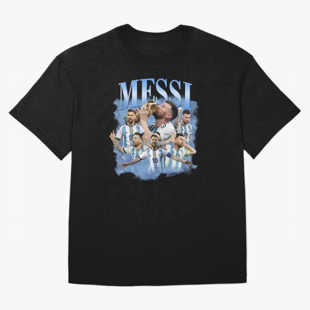 Lionel Messi Footballer Classic T-Shirt Back the Journey through the FIFA World Cup 2026 Journey through Cristiano Ronaldo Highlights, Argentina, France and Brazil Pride, Fan Favorite Moments, National Team Passion, Big Match Drama and Soccer