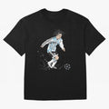 Lionel Messi runner Oversized T-Shirt Remember Iconic Moments from Match Day Hype around FIFA World Cup 2026 Group Stage, CR7, France and Portugal, Global Supporter Spirit, Legendary Goals, National Colors and Tournament Celebration; Made for Die