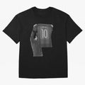 Lionel Messi Black and White Version Oversized T-Shirt Share FIFA World Cup 2026 for Fans of Neymar and England, Bringing Global Supporter Spirit, Legendary Goals, National Colors and Tournament Celebration; Great for Supporters Who Love Legendary