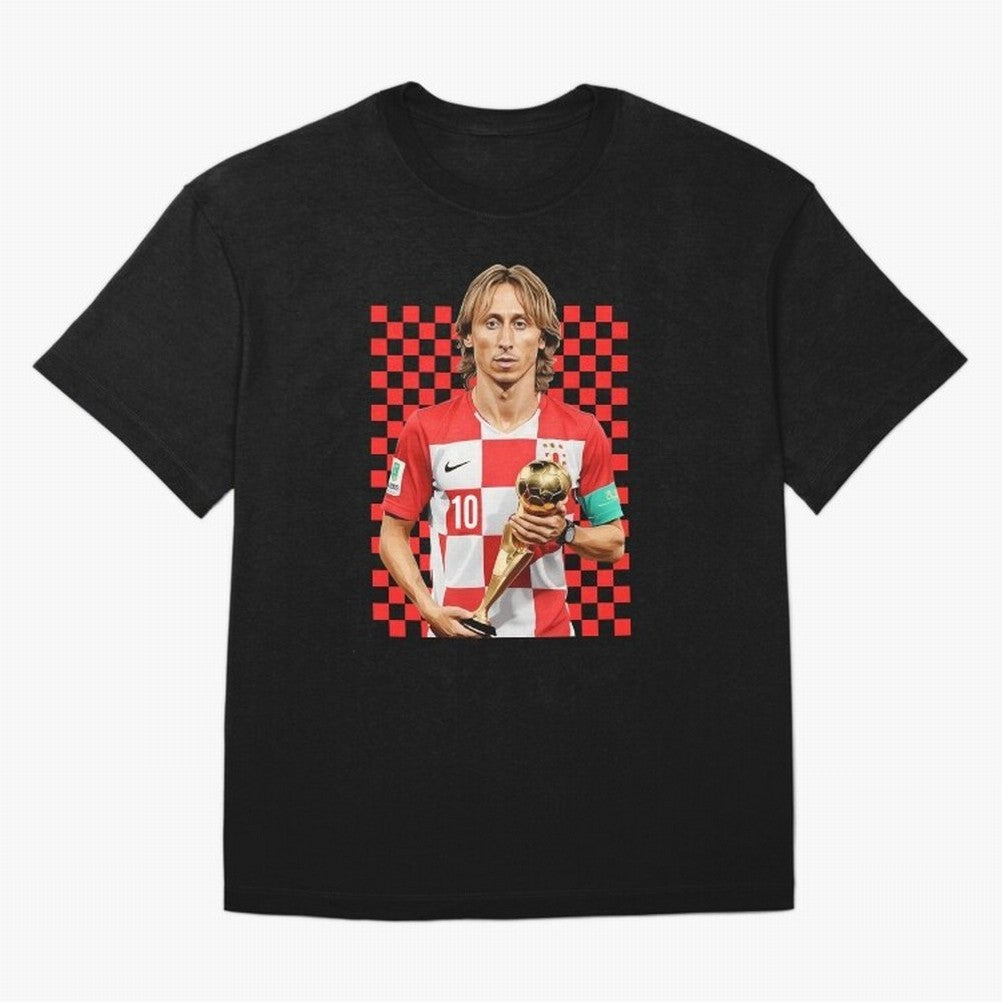 Luka Modric Ballon d'Or Graphic Essential T-Shirt Relive the FIFA World Cup 2026 Journey through Neymar Highlights, Netherlands Pride, Game Day Rituals, Football Legends, Country Pride and the Road to the Final; Created for Match Day Parties,