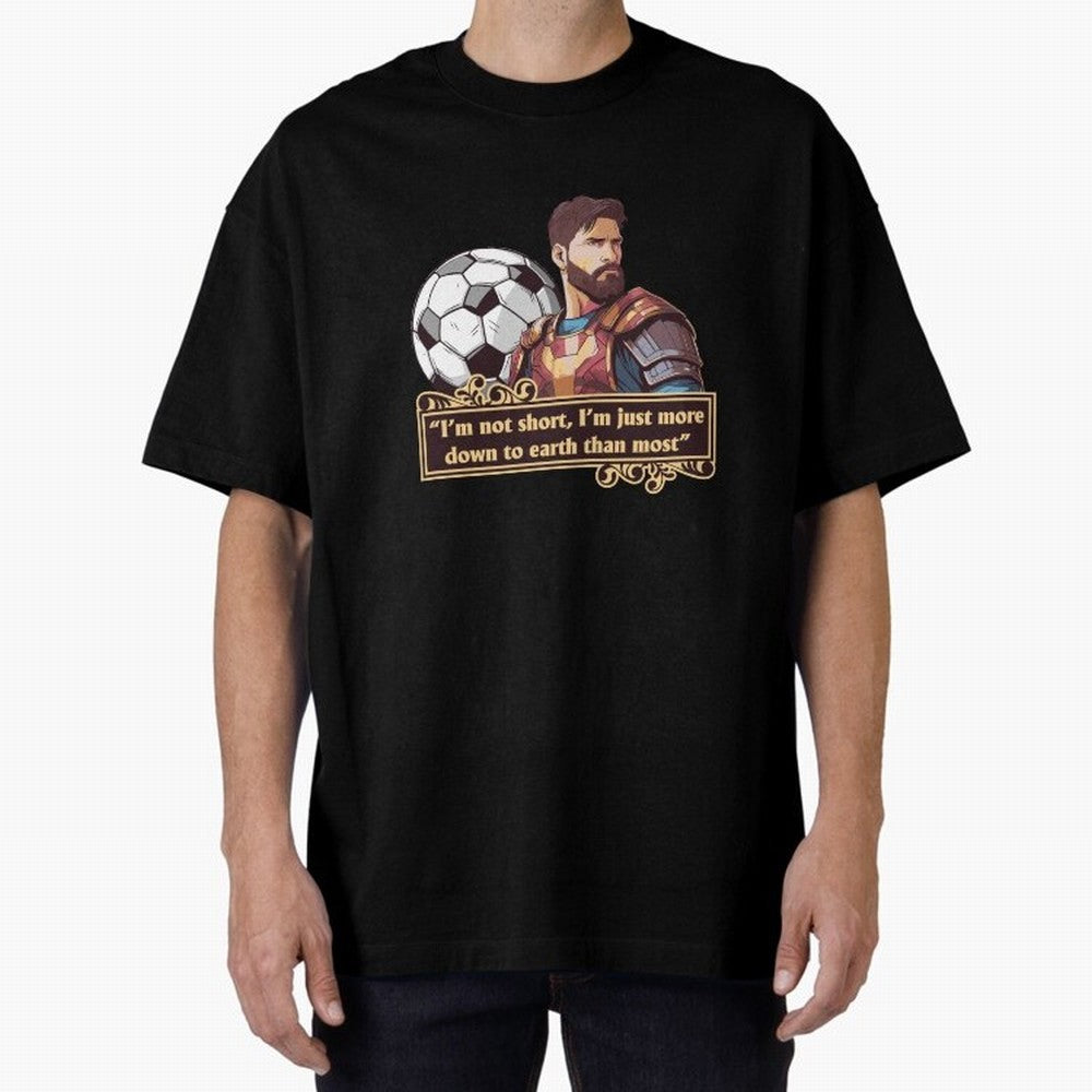 Messi Down To Earth Graphic Essential T-Shirt Turn Up for FIFA World Cup 2026 Group Stage Spirit, with Argentina, CR7 and Messi, Stadium Chants, National Pride, Trophy Dreams and Unforgettable Football Memories; Perfect for People Who Love