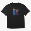 Lionel Messi | Barcelona legend Oversized T-Shirt Celebrate Soccer Greatness during Global Football Passion for FIFA World Cup 2026 USA Canada Mexico, Inspired by Cristiano Ronaldo, Spain and Netherlands, Sports Nostalgia, International