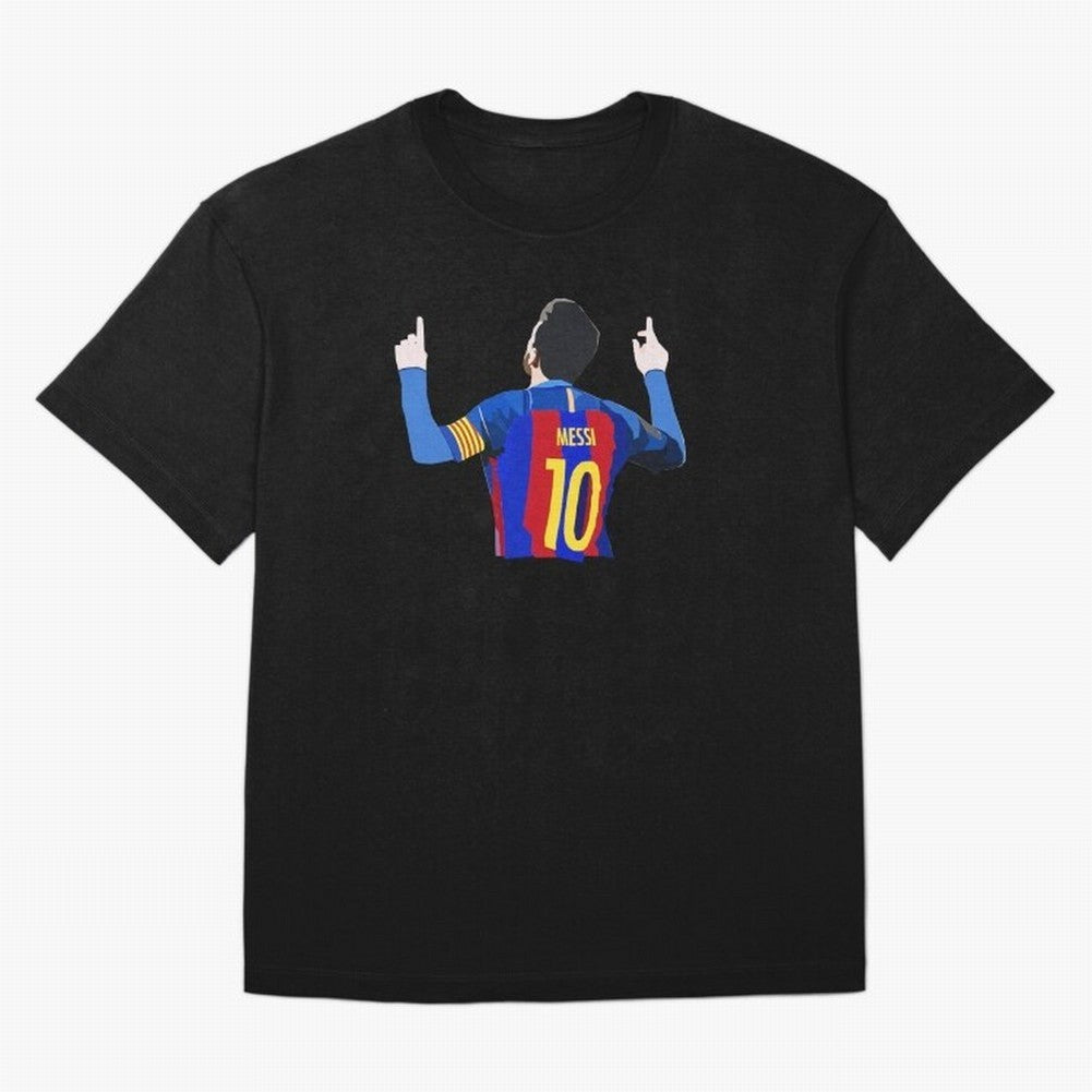 Lionel Messi vector art Oversized T-Shirt Carry the Dream of Match Day Hype around FIFA World Cup 2026 USA Canada Mexico, CR7 and Messi, Argentina, France and Brazil, Retro Football Energy, Iconic Rivalries, Trophy Chase Drama and Stadium