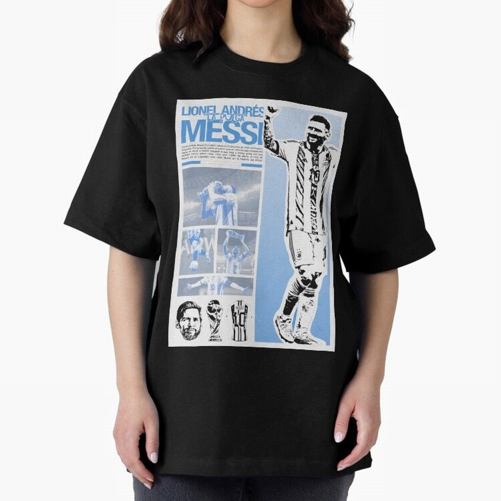The Flea Lionel Messi Oversized T-Shirt Share FIFA World Cup 2026 Group Stage Spirit, Celebrating Netherlands, Cristiano Ronaldo, Football Passion, Legendary Performances, Festival Vibes and Supporter Community; Made for Collectors Who Enjoy Iconic