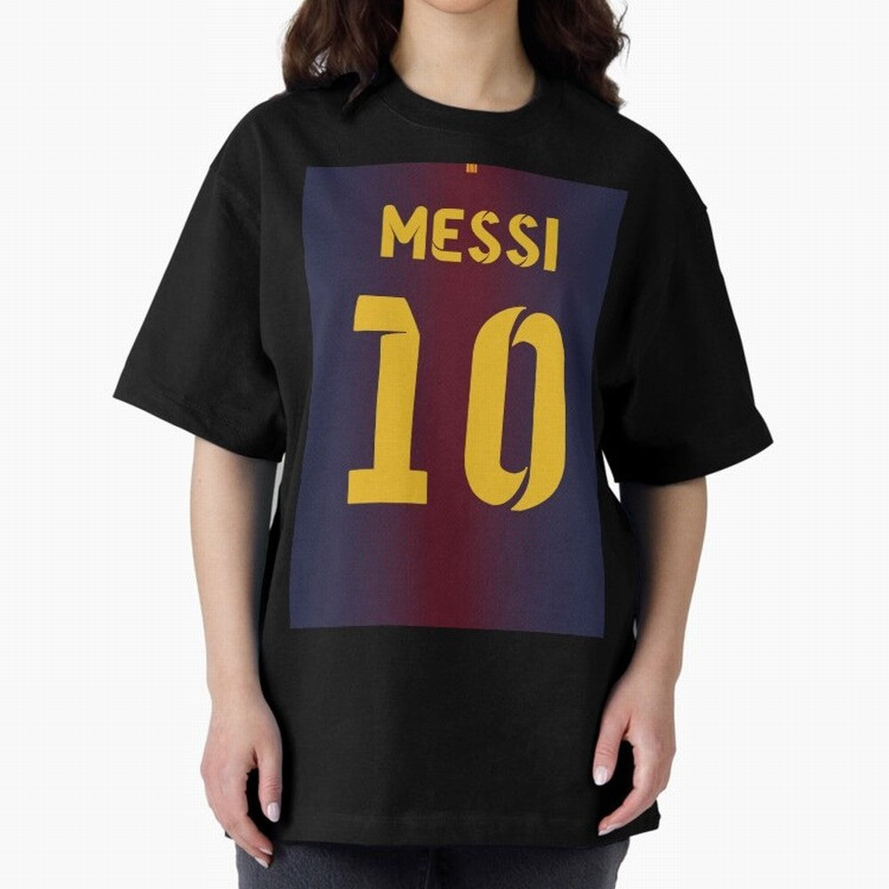 Barcelona 2012 Jersey Messi 10 Oversized T-Shirt Experience the Global Stage of Global Football Passion for FIFA World Cup 2026 USA Canada Mexico, Capturing Neymar, Haaland and Cristiano Ronaldo, Portugal, Match Day Excitement, Supporter Culture,