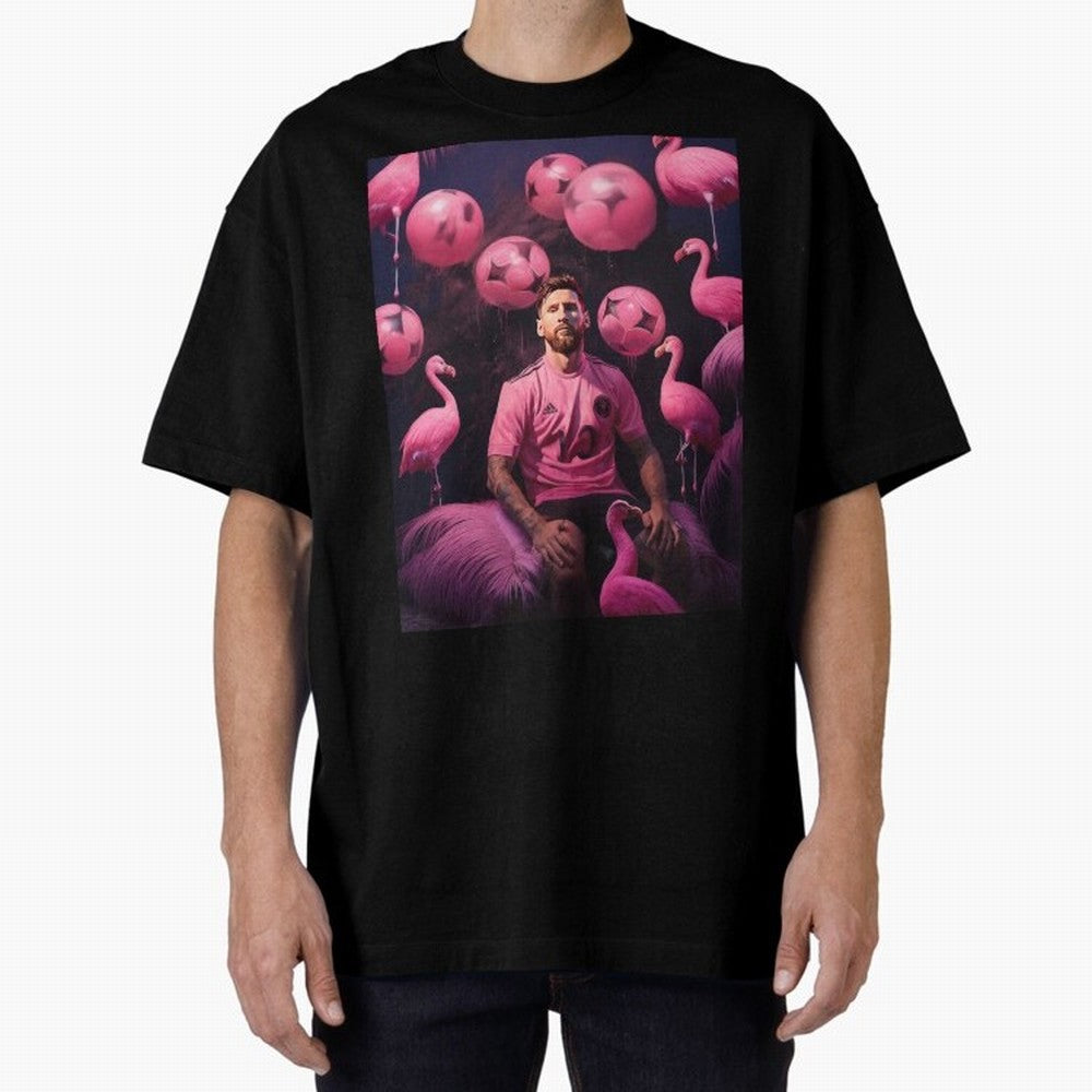 Flamingo Fantasy: Messi's Miami Elegance Active T-Shirt Bring International Match Energy to FIFA World Cup 2026 Group Stage Spirit, Celebrating Argentina and Brazil, Haaland, Sports Nostalgia, International Competition, Famous Players and