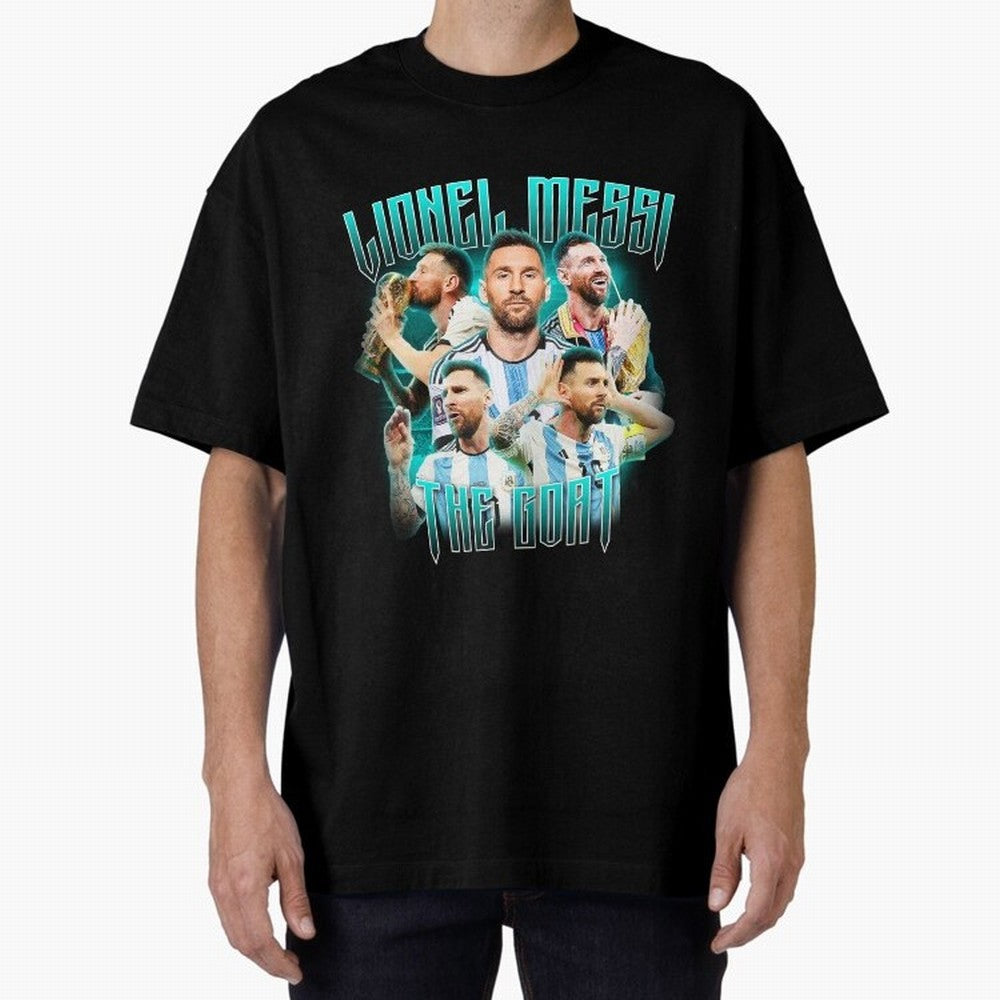 Lionel Messi Vintage Style Tee, Bootleg Tee, Bootleg T Shirt, Rap Tee Classic T-Shirt Keep Football History Alive during the FIFA World Cup 2026 Group Stage Journey through Messi Highlights, Argentina and Brazil Pride, Football Passion, Legendary