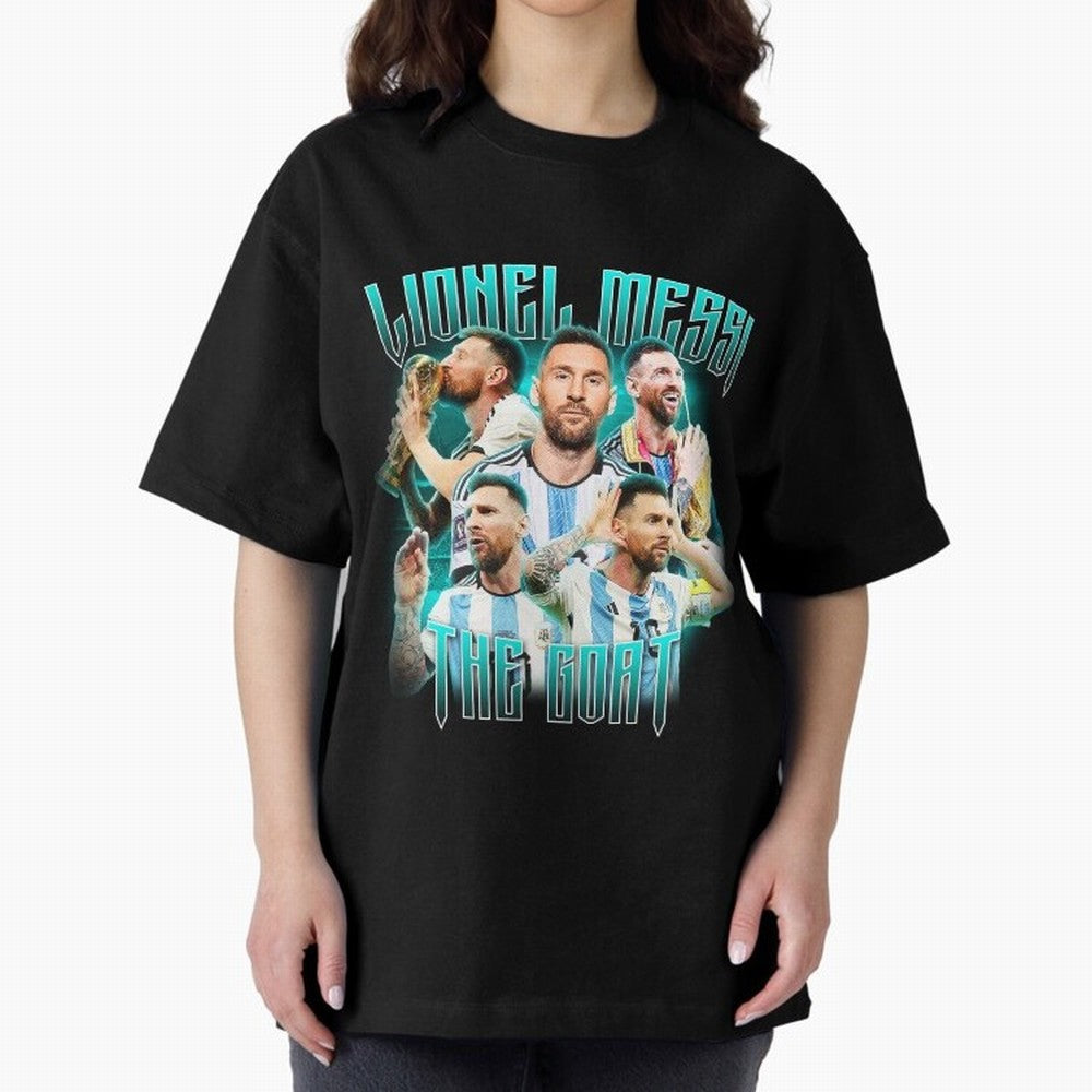 Lionel Messi Vintage Style Tee, Bootleg Tee, Bootleg T Shirt, Rap Tee Classic T-Shirt Keep Football History Alive during the FIFA World Cup 2026 Group Stage Journey through Messi Highlights, Argentina and Brazil Pride, Football Passion, Legendary