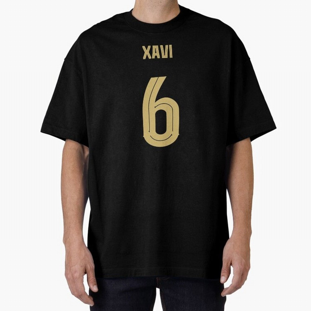 Xavi 6 Barcelona Oversized T-Shirt Represent the Passion of FIFA World Cup 2026 Centered on Cristiano Ronaldo, England and Germany Energy, Champion Mindset, Group Stage Buzz, Knockout Tension and Passionate Fan Culture; Made for Die Hard
