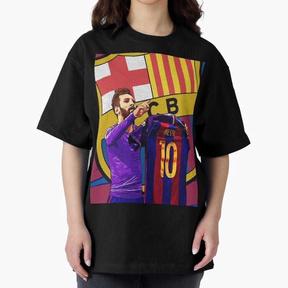 Messi Goat in FC Barcelna Graphic T-Shirt Carry the Dream of Global Football Passion for FIFA World Cup 2026, Centered on Messi, Neymar and Mbappe, Argentina and Brazil, Fan Favorite Moments, National Team Passion, Big Match Drama and Soccer