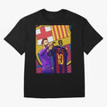 Messi Goat in FC Barcelna Graphic T-Shirt Carry the Dream of Global Football Passion for FIFA World Cup 2026, Centered on Messi, Neymar and Mbappe, Argentina and Brazil, Fan Favorite Moments, National Team Passion, Big Match Drama and Soccer