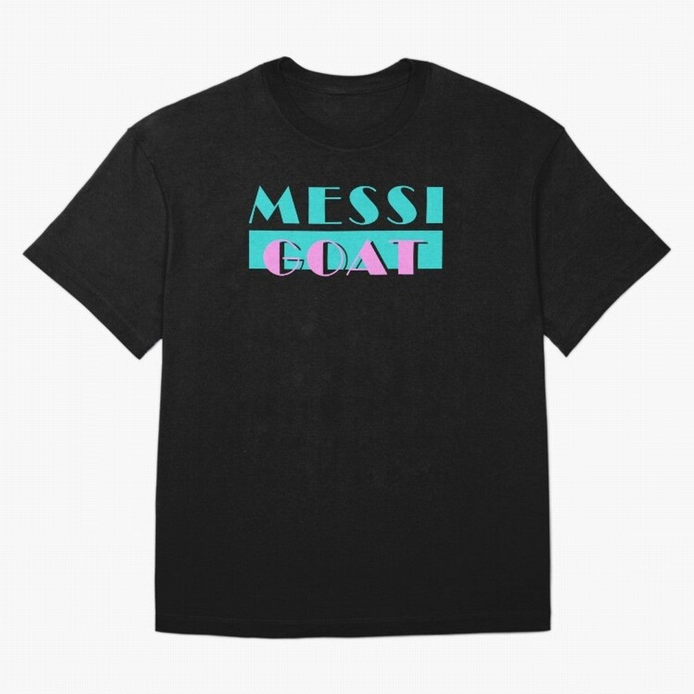 Messi Goat Miami Vice Premium T-Shirt Celebrate Golden Goal Energy in FIFA World Cup 2026 Group Stage for Fans of Messi and France and Portugal, Bringing Sports Nostalgia, International Competition, Famous Players and Unforgettable Victories; Made