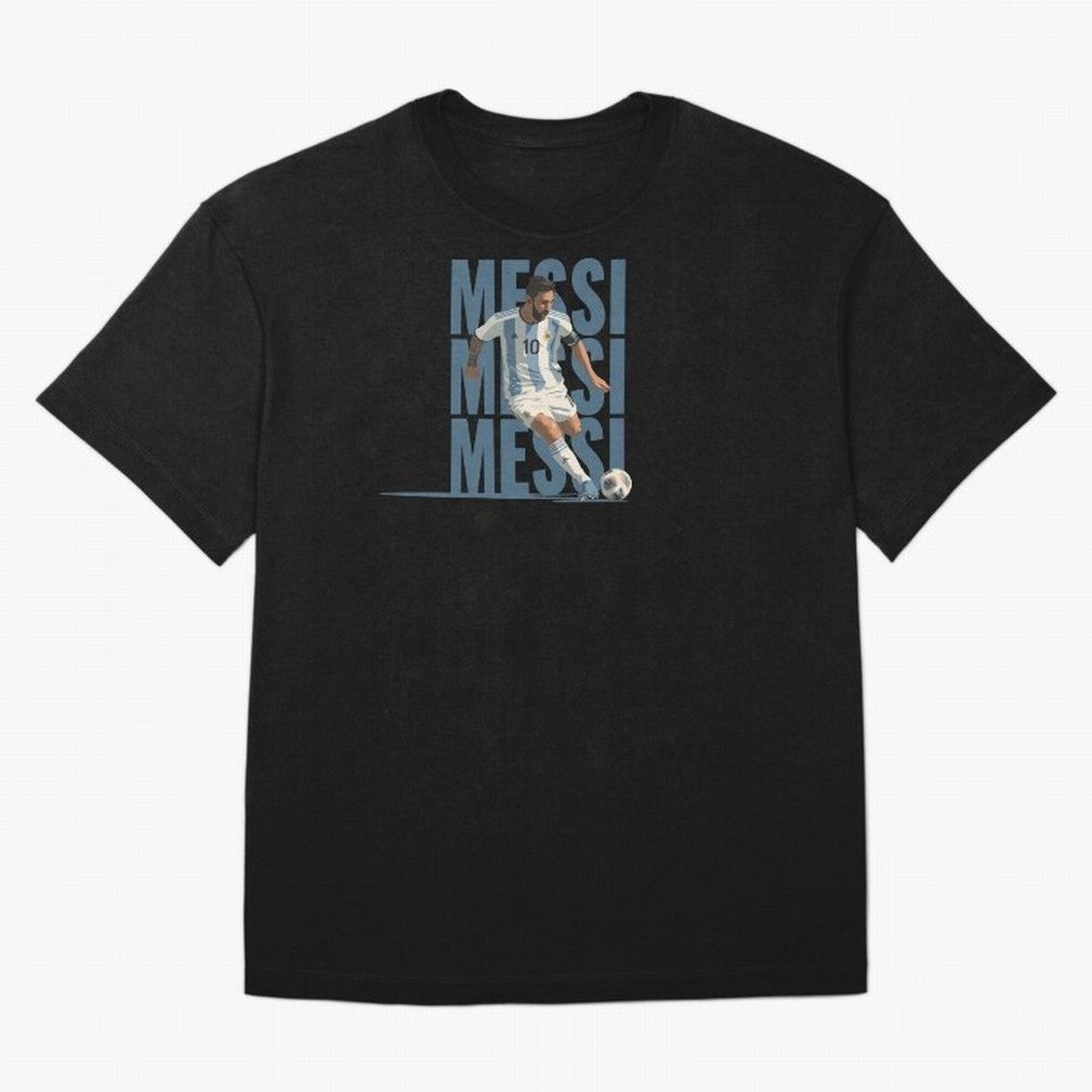 Messi in action Minimalist Graphic Premium T-Shirt Bring Trophy Dreams to Global Football Passion for FIFA World Cup 2026 Group Stage, Driven by Messi, Germany, Stadium Chants, National Pride, Trophy Dreams and Unforgettable Football Memories; Made