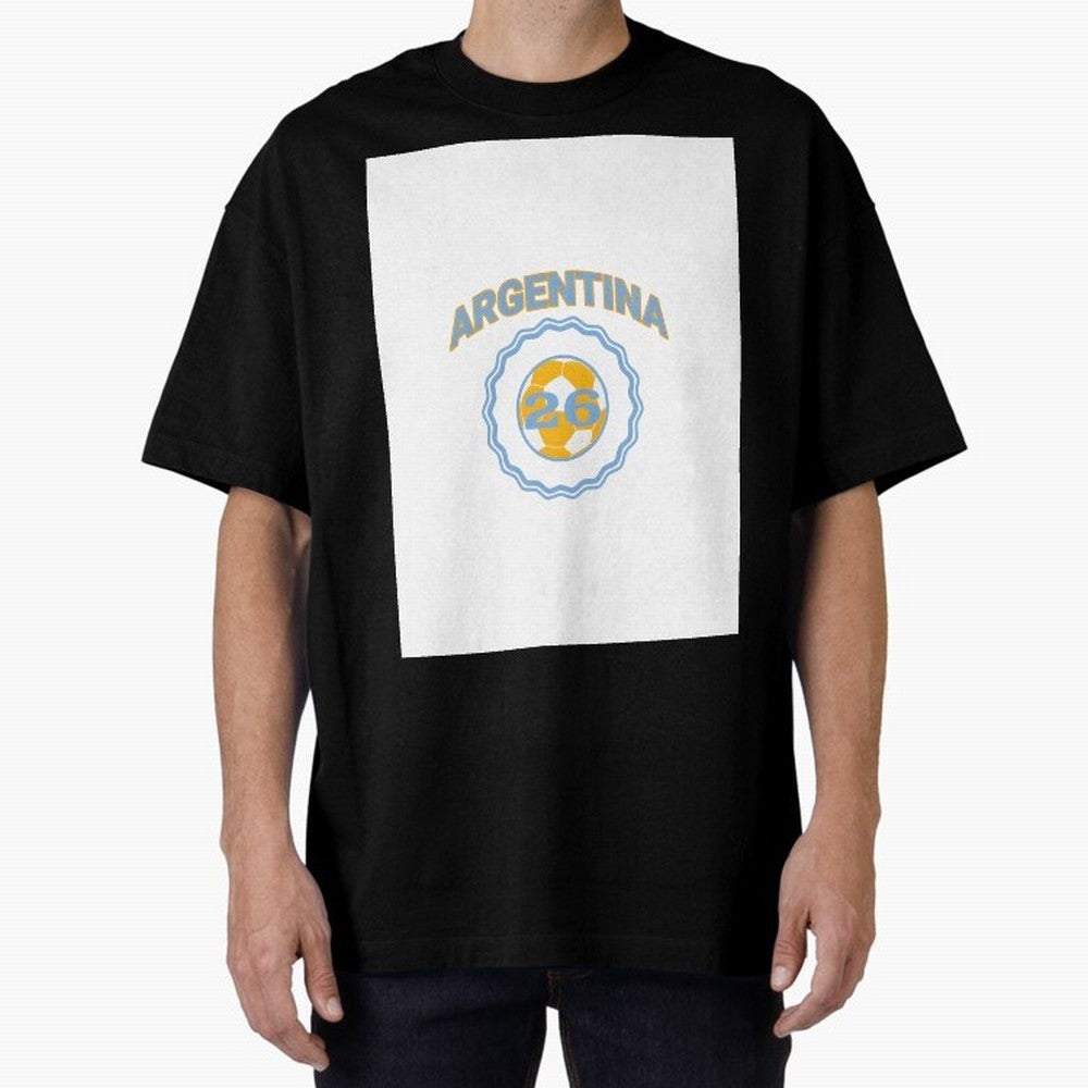 Argentina 2026 world cup soccer badge Graphic T-Shirt Share the Excitement of FIFA World Cup 2026 USA Canada Mexico Driven by CR7, Spain Energy, Football Festival Excitement, Trophy Ambitions, Country Rivalries and Star Player Buzz; Perfect for