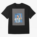Lionel Messi Triumphant Argentina Portrait Graphic T-Shirt Honor Football Greatness during FIFA World Cup 2026 USA Canada Mexico Connected to Messi and Cristiano Ronaldo, Spain and Netherlands Energy, Football Festival Excitement, Trophy Ambitions,