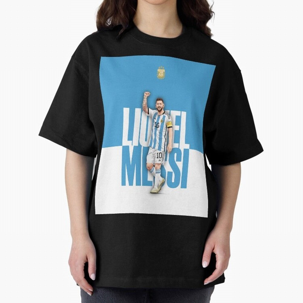 Lionel Messi - Iconic Soccer Legend Graphic T-Shirt Fuel Your Fan Pride for FIFA World Cup 2026 Group Stage Highlighting Messi and Cristiano Ronaldo, Portugal Energy, Football Passion, Legendary Performances, Festival Vibes and Supporter Community;