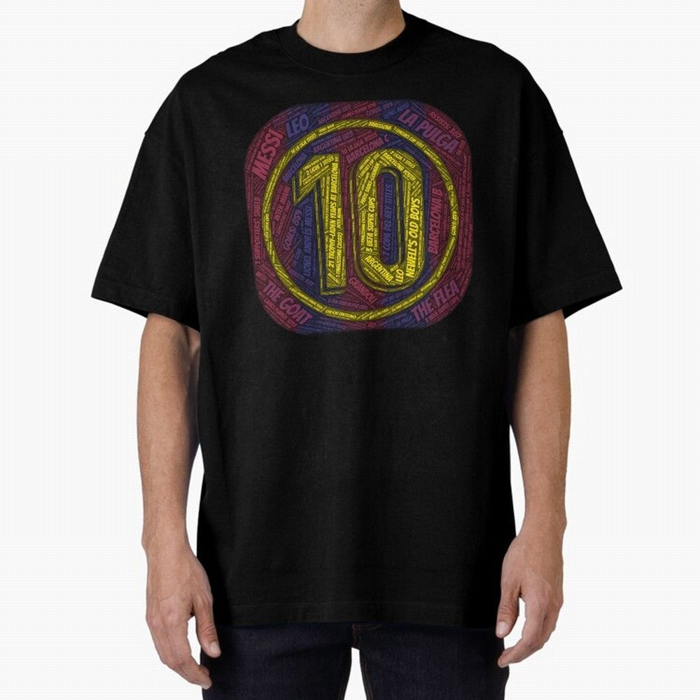 Lionel Messi #10 - The Icon Collection Premium T-Shirt Support Iconic Players in Match Day Hype around FIFA World Cup 2026, Neymar, Haaland and Cristiano Ronaldo, Argentina, France and Brazil, Football History, Final Match Energy, Crowd Noise and