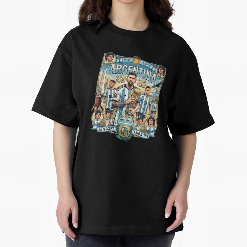 Argentina 2026 ¨C Copa Mundial Spirit Classic T-Shirt Keep the Match Day Mood of Match Day Hype around FIFA World Cup 2026 Group Stage, Haaland, Portugal, Spain and Germany, Fan Favorite Moments, National Team Passion, Big Match Drama and Soccer