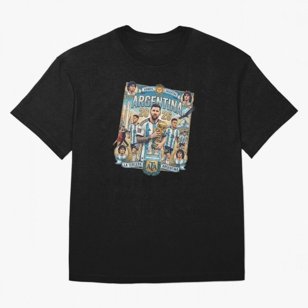 Argentina 2026 ¨C Copa Mundial Spirit Classic T-Shirt Keep the Match Day Mood of Match Day Hype around FIFA World Cup 2026 Group Stage, Haaland, Portugal, Spain and Germany, Fan Favorite Moments, National Team Passion, Big Match Drama and Soccer