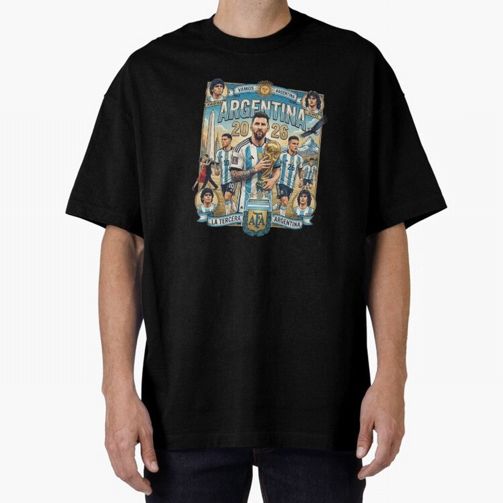 Argentina 2026 ¨C Copa Mundial Spirit Classic T-Shirt Keep the Match Day Mood of Match Day Hype around FIFA World Cup 2026 Group Stage, Haaland, Portugal, Spain and Germany, Fan Favorite Moments, National Team Passion, Big Match Drama and Soccer