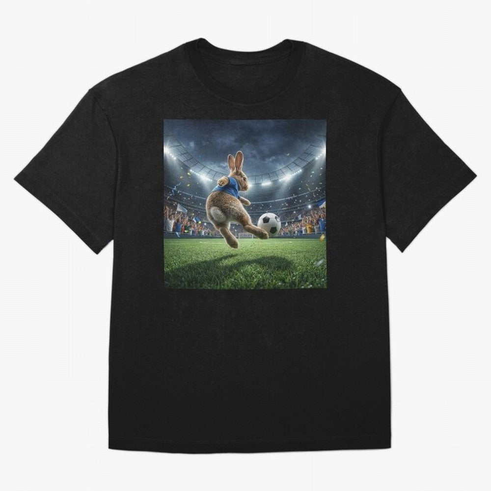 Rabbit Is Veritable Messi on the Soccer Pitch Oversized T-Shirt Celebrate the FIFA World Cup 2026 Group Stage Journey through CR7 and Messi Highlights, France and Portugal Pride, Goal Celebration Energy, Supporter Heritage, Football Icons and