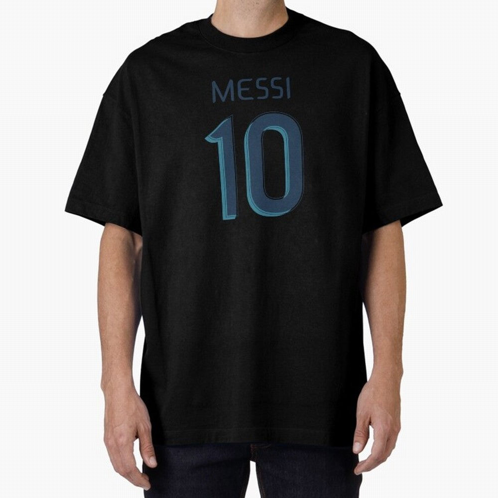 Messi 10 Oversized T-Shirt Bring Trophy Dreams to Match Day Hype around FIFA World Cup 2026 USA Canada Mexico, Messi, England, Supporter Pride, Iconic Celebrations, Legendary Names and Global Match Day Energy; Perfect for People Who Love Argentina,