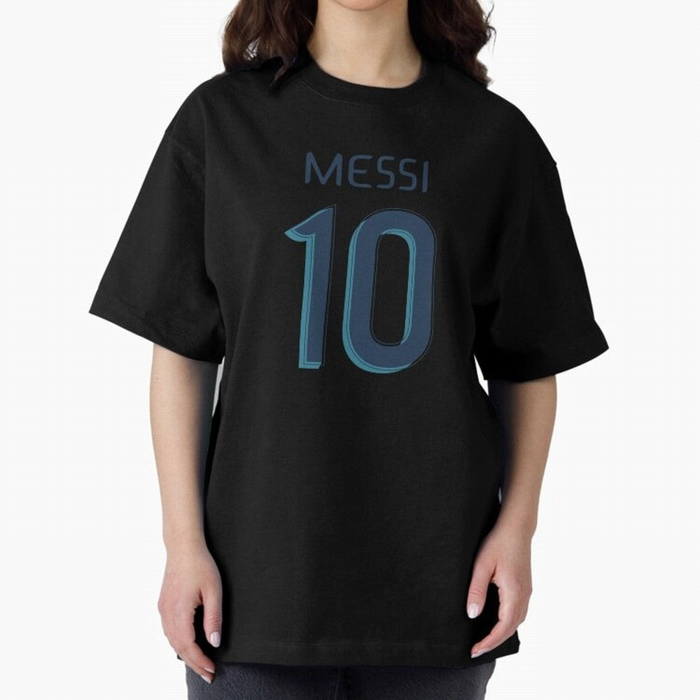 Messi 10 Oversized T-Shirt Bring Trophy Dreams to Match Day Hype around FIFA World Cup 2026 USA Canada Mexico, Messi, England, Supporter Pride, Iconic Celebrations, Legendary Names and Global Match Day Energy; Perfect for People Who Love Argentina,