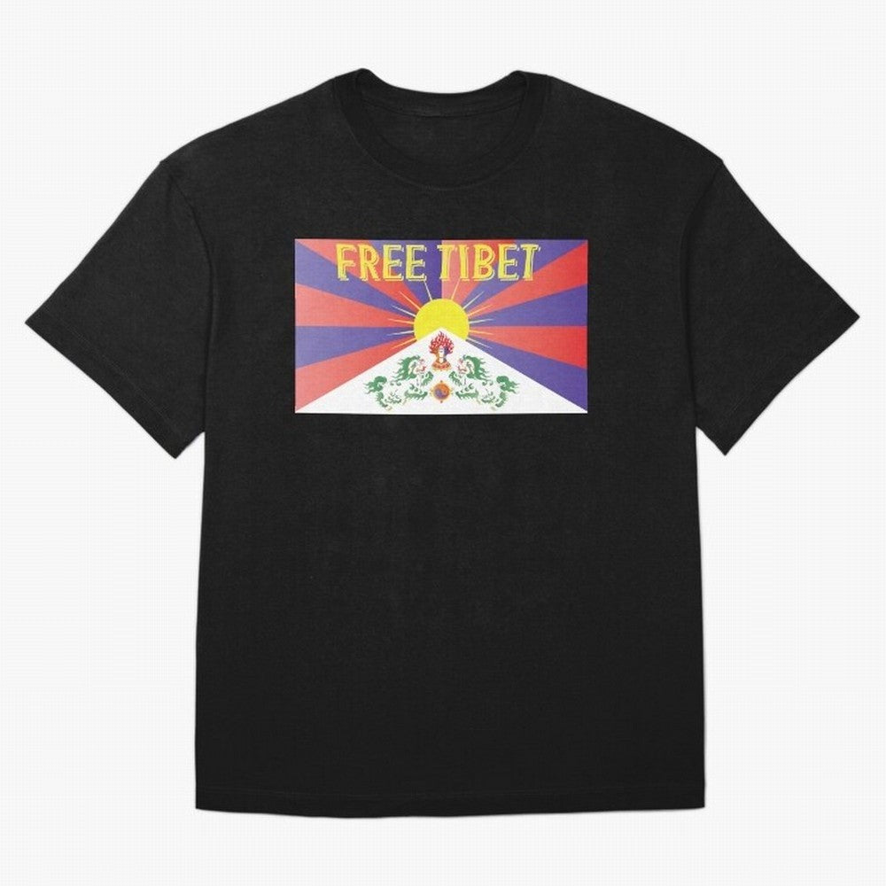 Free Tibet Movement Oversized T-Shirt Make Memories around FIFA World Cup 2026 USA Canada Mexico Spirit, Inspired by Spain, Messi, CR7 and Mbappe, Football Passion, Legendary Performances, Festival Vibes and Supporter Community; Perfect for People