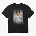 Diego Maradona Classic T-Shirt Remember Iconic Moments from FIFA World Cup 2026 Group Stage Driven by Messi, CR7 and Mbappe, Argentina, France and Brazil Energy, Worldwide Fan Energy, Dramatic Goals, Stadium Lights and Championship Celebrations;